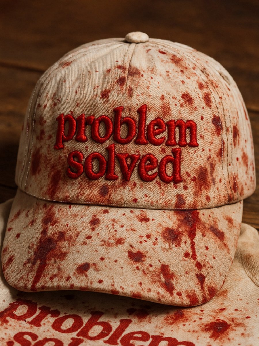Unisex casual dark blood stain hat