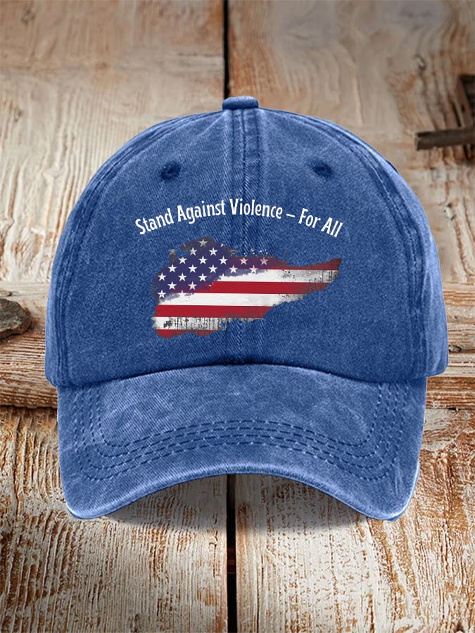 Unisex Stand Against Violence For All Print Baseball Cap