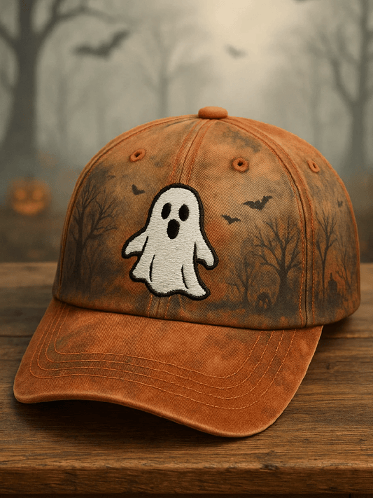 Unisex Vintage Halloween Print Hat