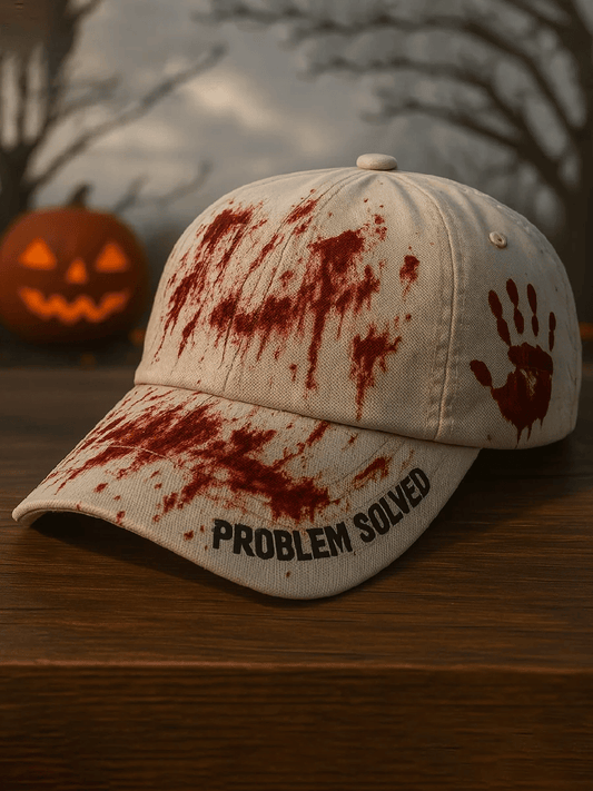 Unisex Vintage Halloween Print Hat