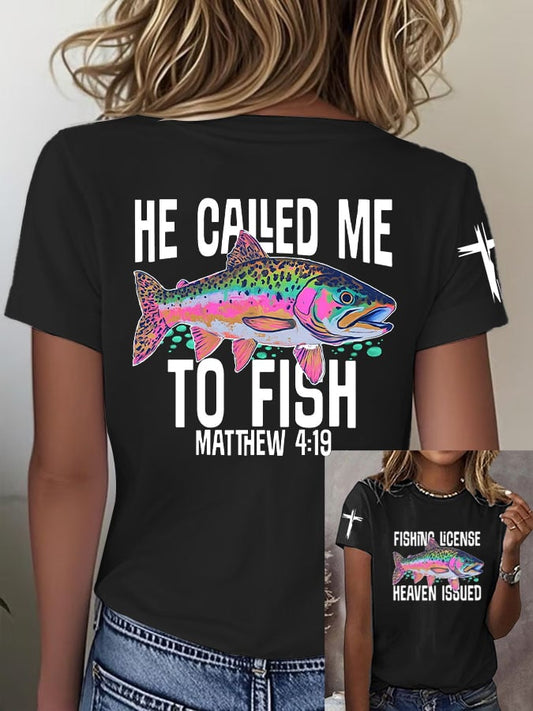 Women's Faith Printed Short-Sleeved T-Shirt