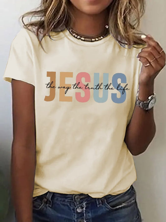 Women's Casual Jesus Truth T-shirt