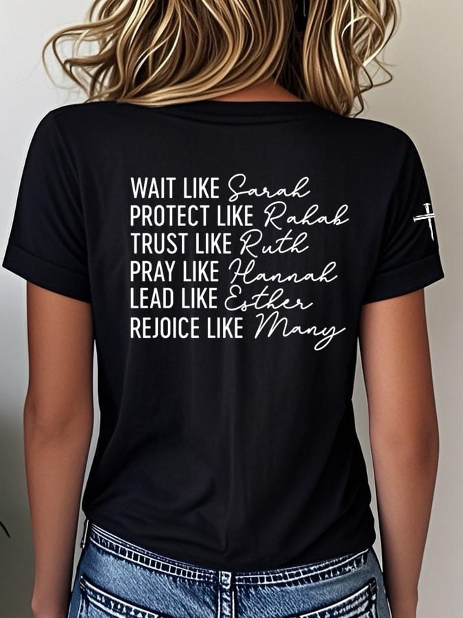 Women Of The Bible Print T-Shirt