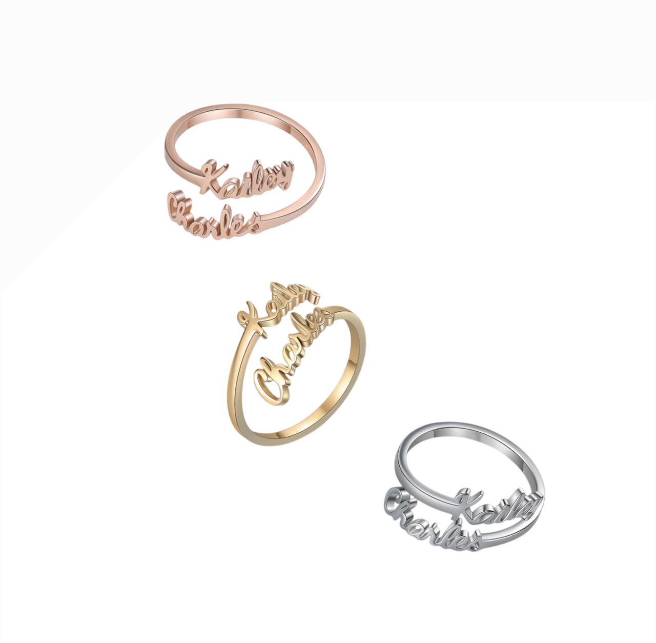 Customized Name Ring