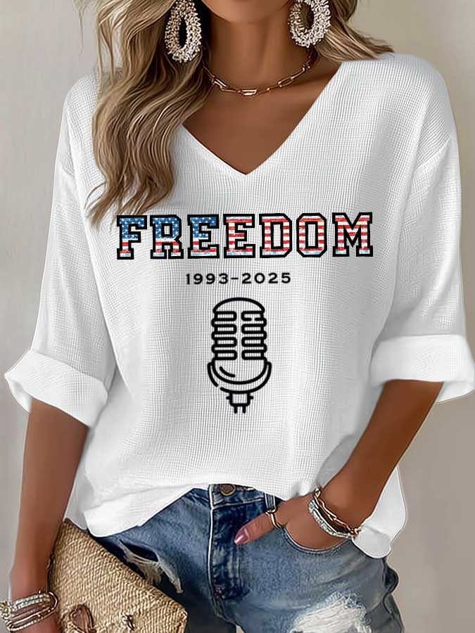 Women's Commemorative Leader Print Waffle T-Shirt
