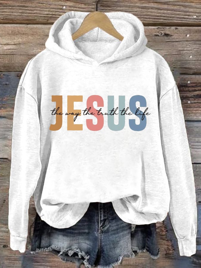 omen's Casual Jesus Truth Hoodie