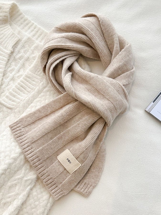 Autumn And Winter Warm Solid Color Scarf