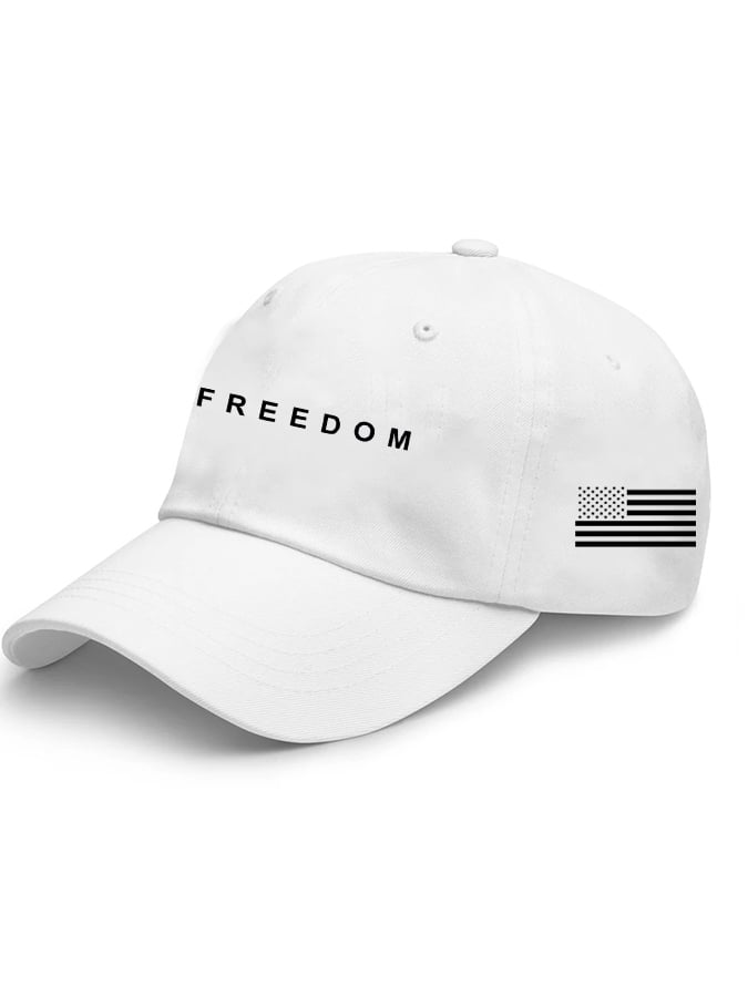 Unisex Freedom American Flag Print Baseball Cap