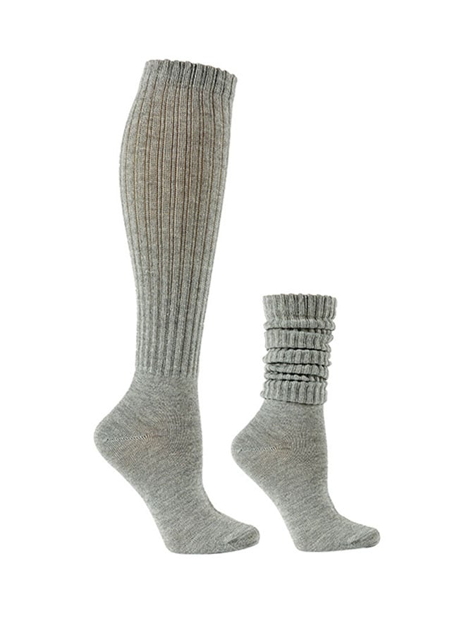 Solid Color Knitted Bubble Socks