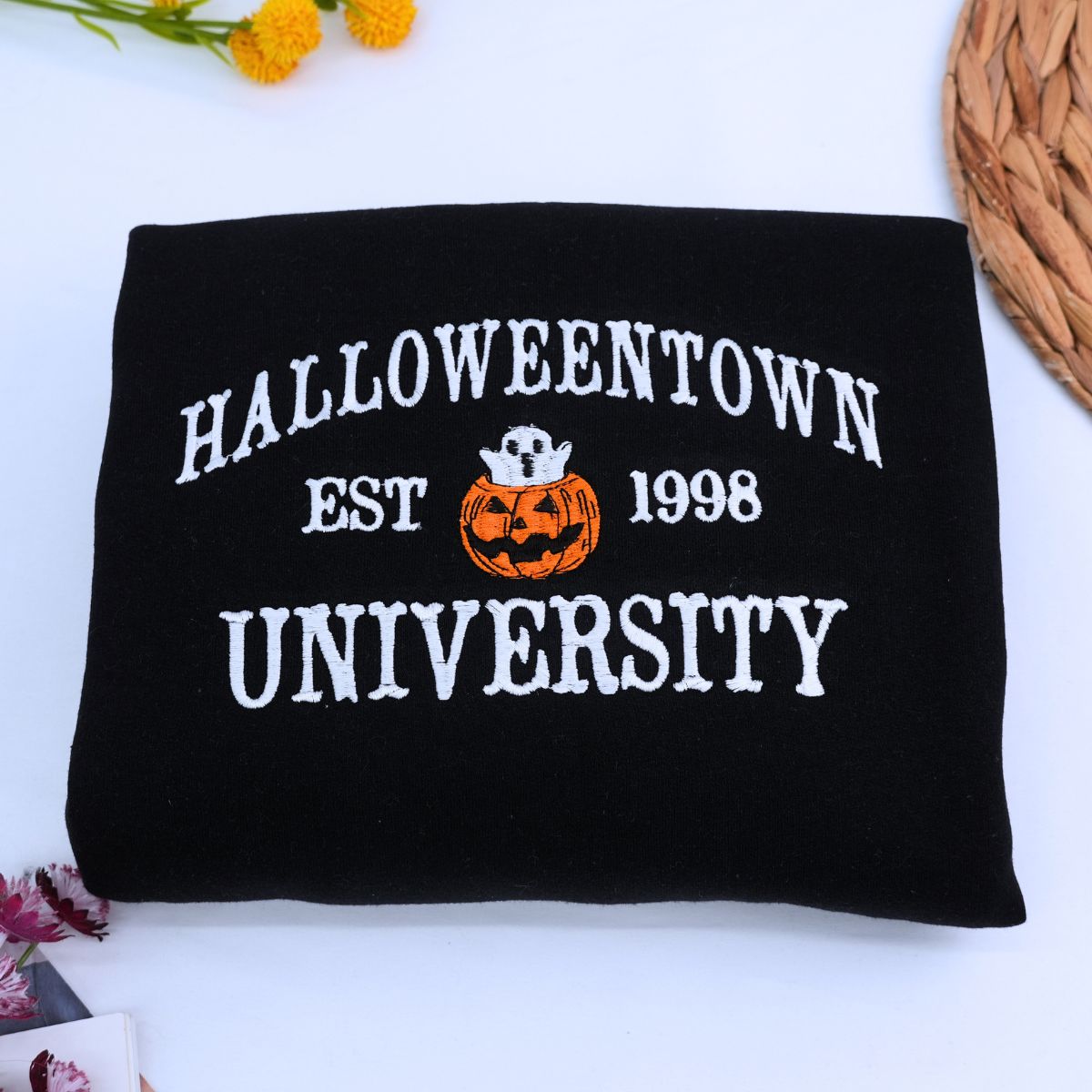 Halloweentown University Fall Shirt, Sweatshirt or Hoodie, Embroidered Halloween Gift, Spooky Season