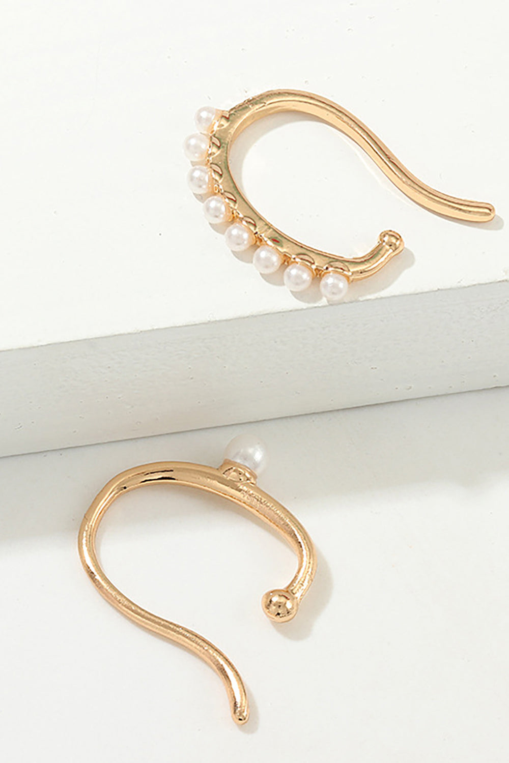 Pearl Metal Earrings