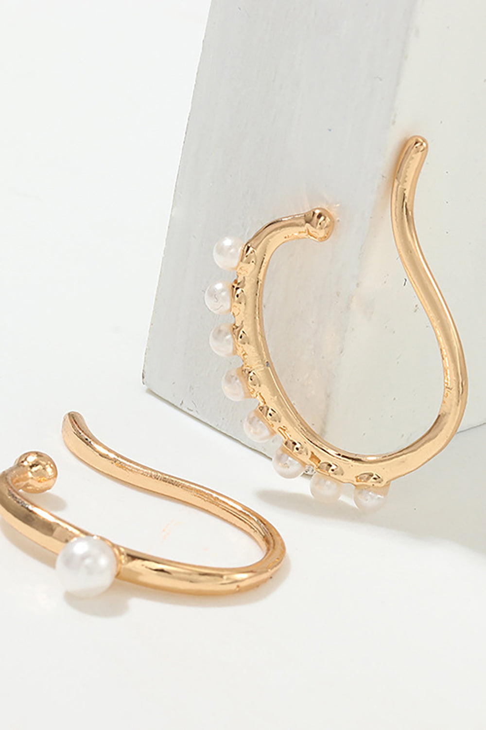 Pearl Metal Earrings