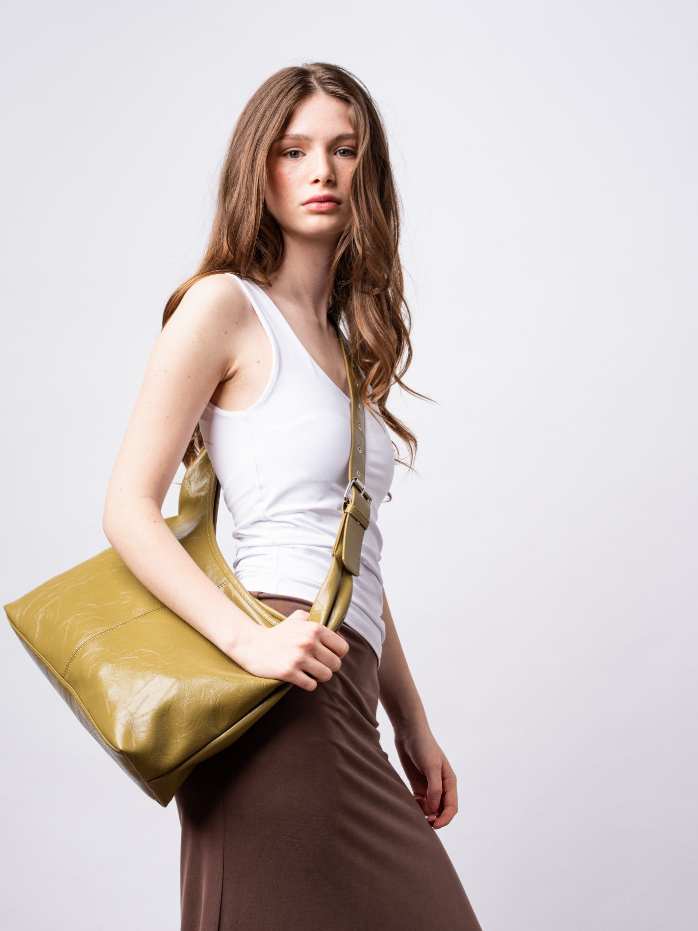Crossbody Scarlett Distressed Leather Tote