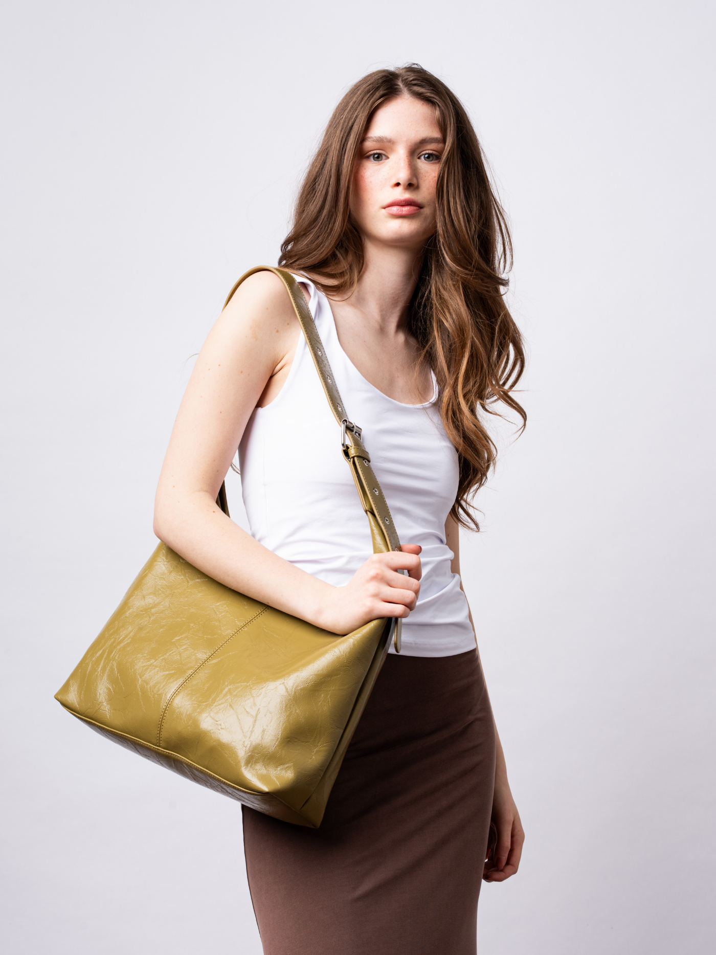 Crossbody Scarlett Distressed Leather Tote
