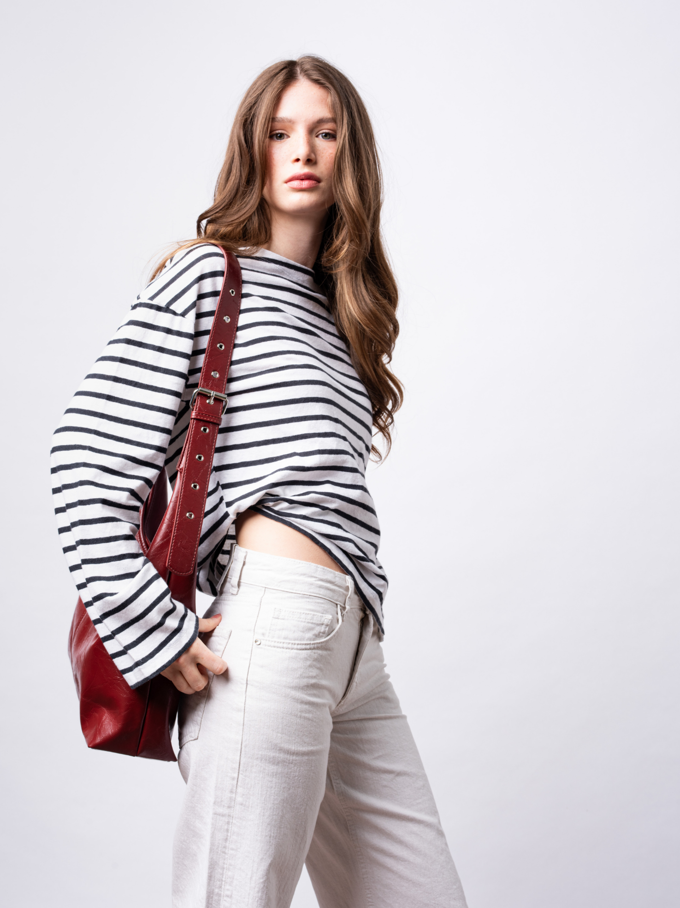 Crossbody Scarlett Distressed Leather Tote