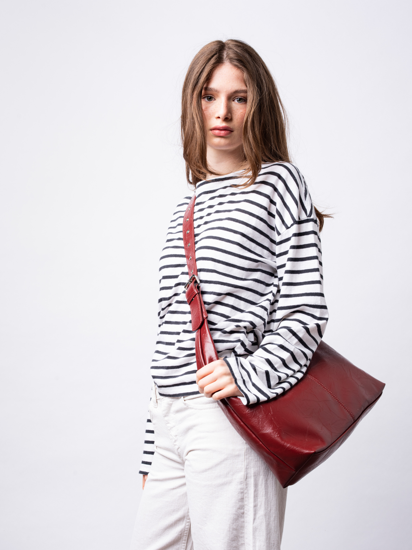 Crossbody Scarlett Distressed Leather Tote