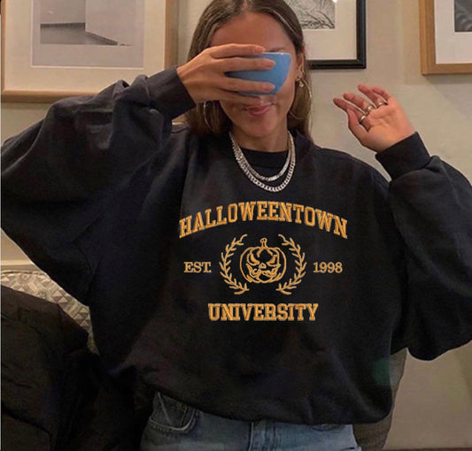 Halloweentown Embroidered Crewneck