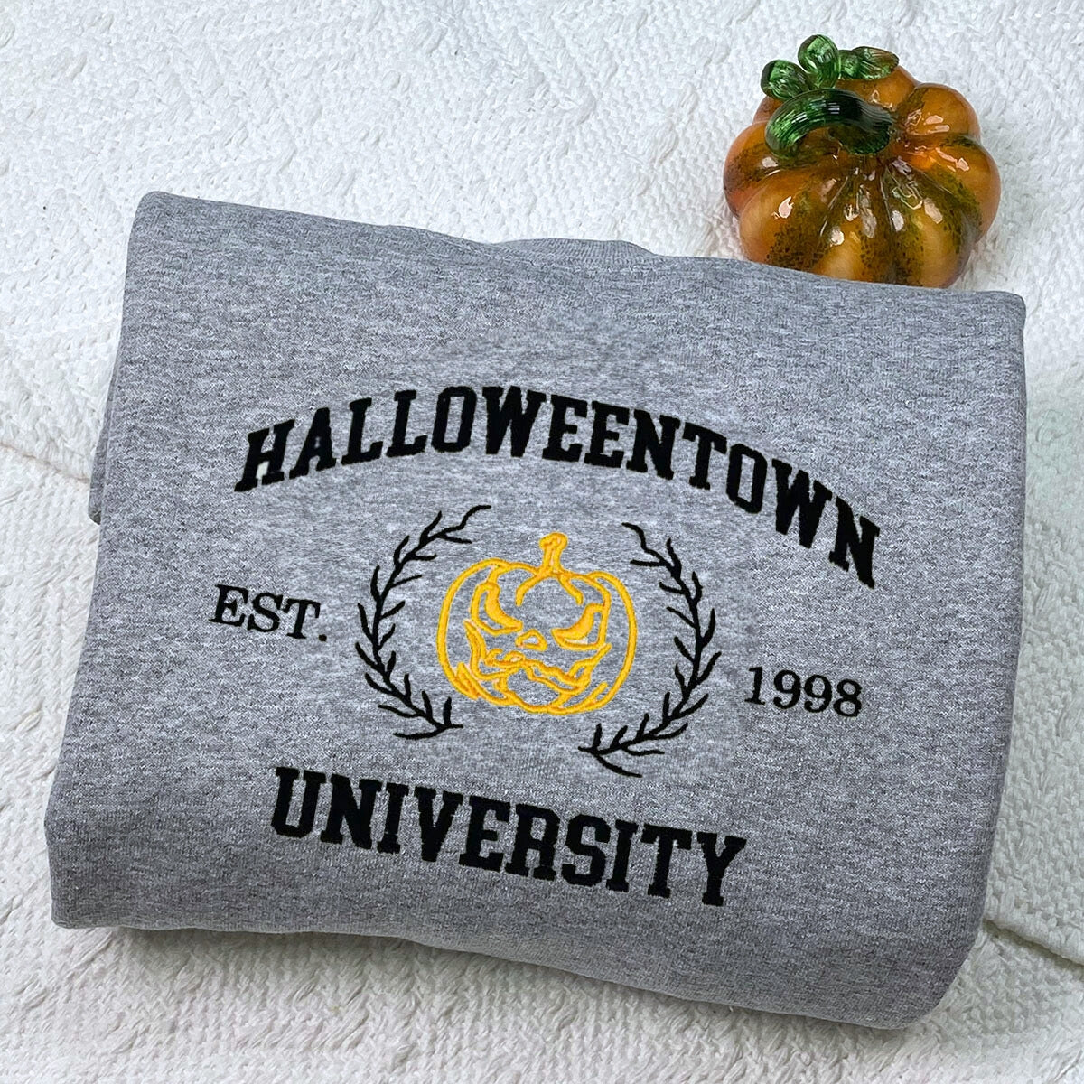 Embroidered Vintage Halloweentown University 1998 Sweatshirt or Hoodie, Fall Autumn, Halloween Sweater