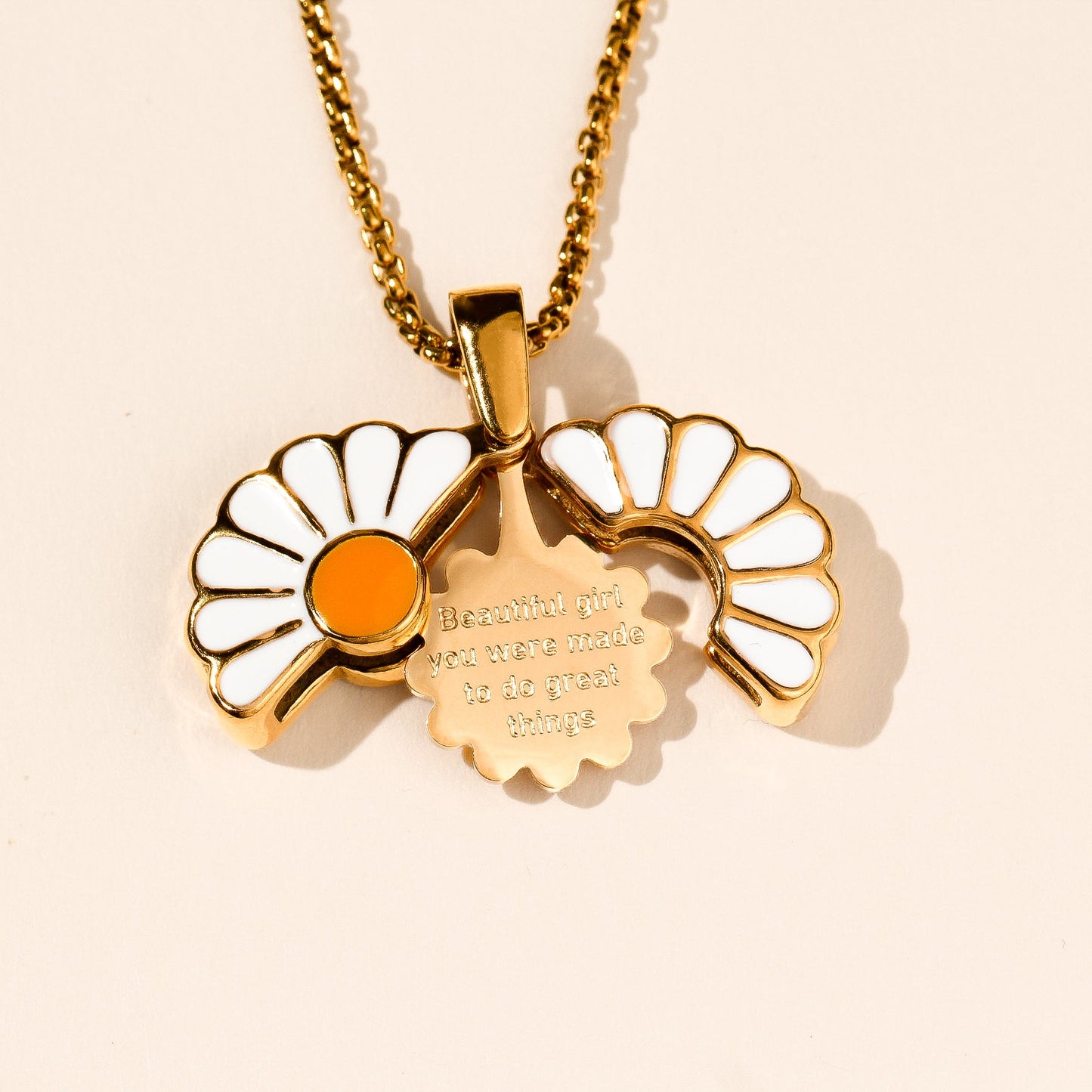 Daisy Locket - Stainless Steel Necklace