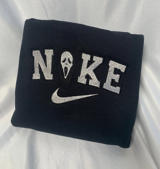 Scream Embroidered Crewneck