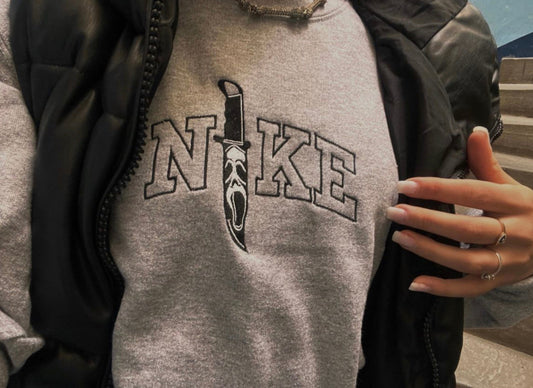 Scream Knife Embroidered Crewneck