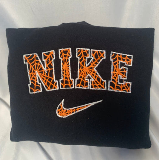 Spiderweb Embroidered Crewneck