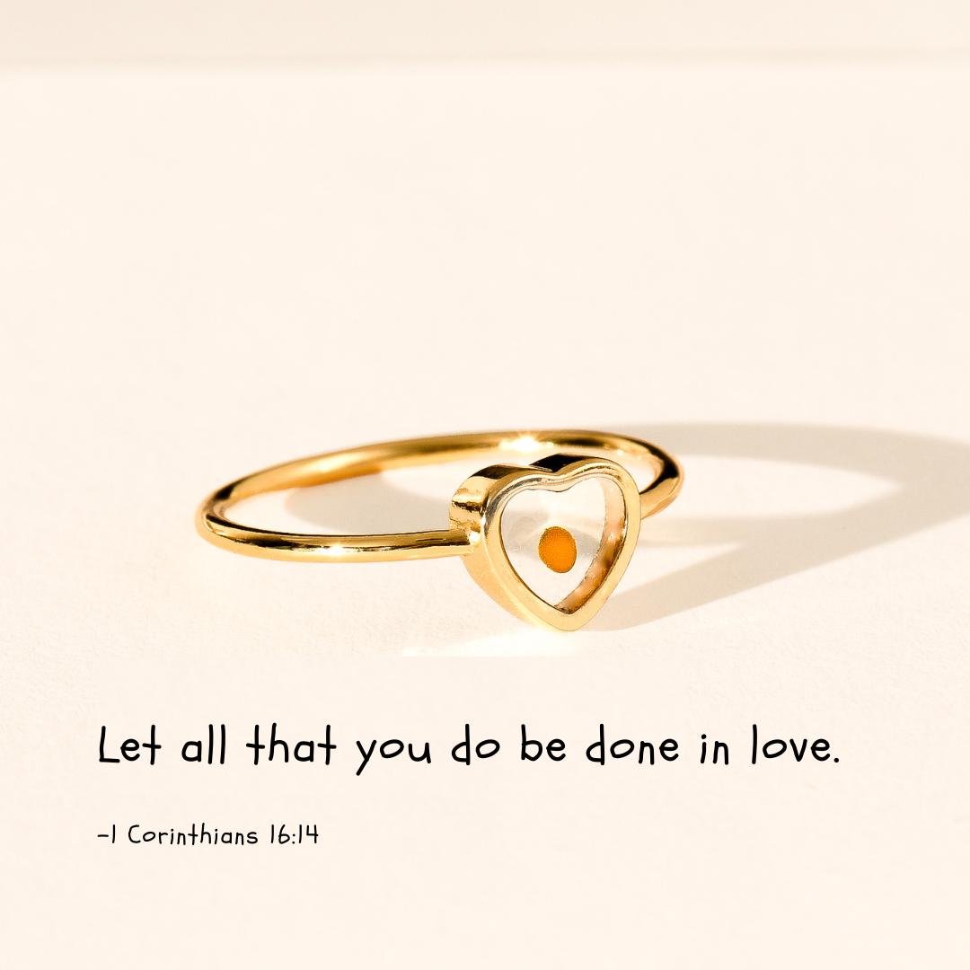 Do everything in love - Sterling Ring