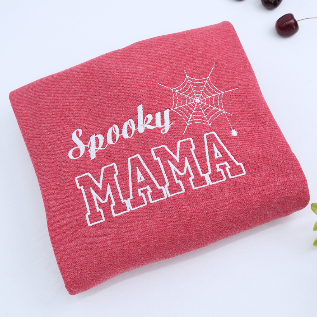 Custom Spooky Mama T-Shirt, Sweatshirt Or Hoodie, Fall Sweatshirt, Embroidered Gift for Mama, Halloween Gift for Moon
