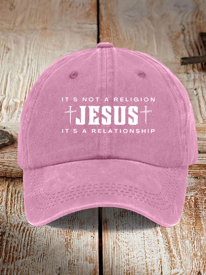 Unisex It's Not A Religion It's A Relationship Baseball Cap
