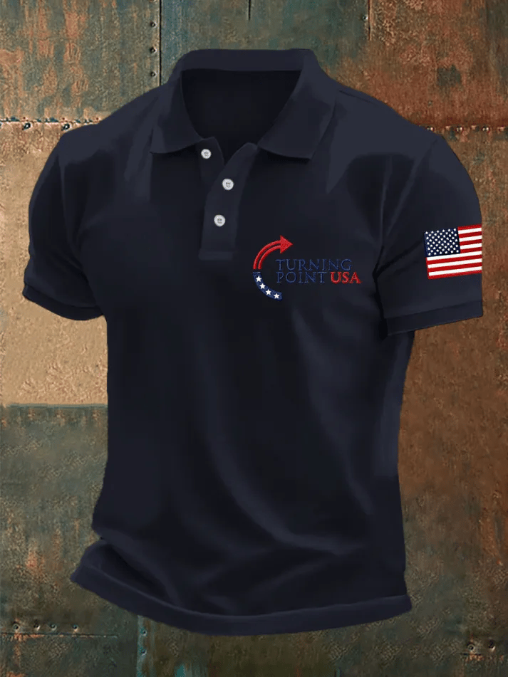 Man's Turning Point USA  Printed Polo Shirt