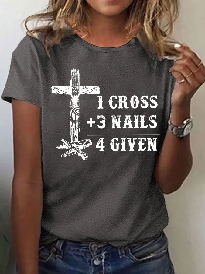 Women'S Casual Faith Short Sleeve T-Shirt