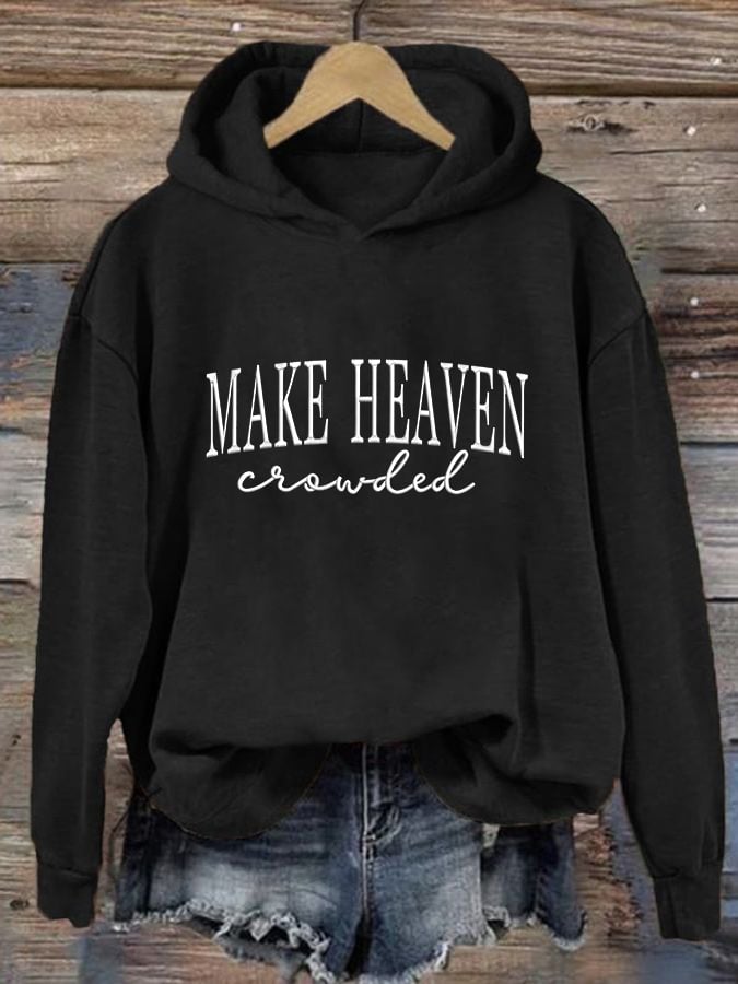 Women'S Casual Faith Print Sweatshirt