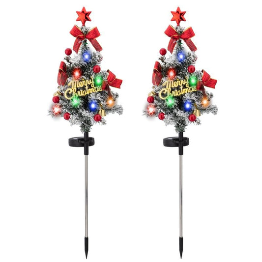 Last Day Promotion!🎄Solar Christmas Tree Stake Lights-Air Express Delivery✈️-Limited Stock!