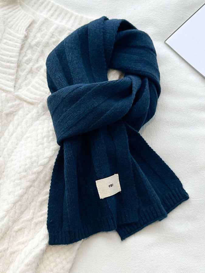 Autumn And Winter Warm Solid Color Scarf