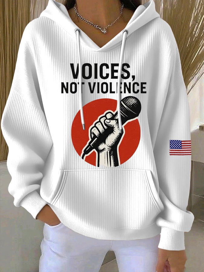 Women's Commemorative Print Casual Hoodie