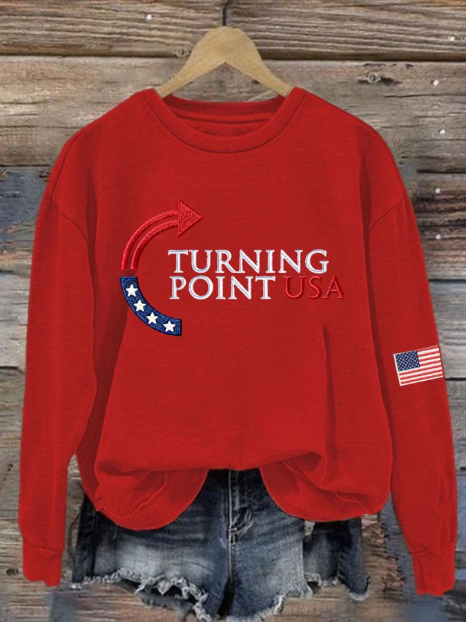 Women's Turning Point USA Print Sweatshirt