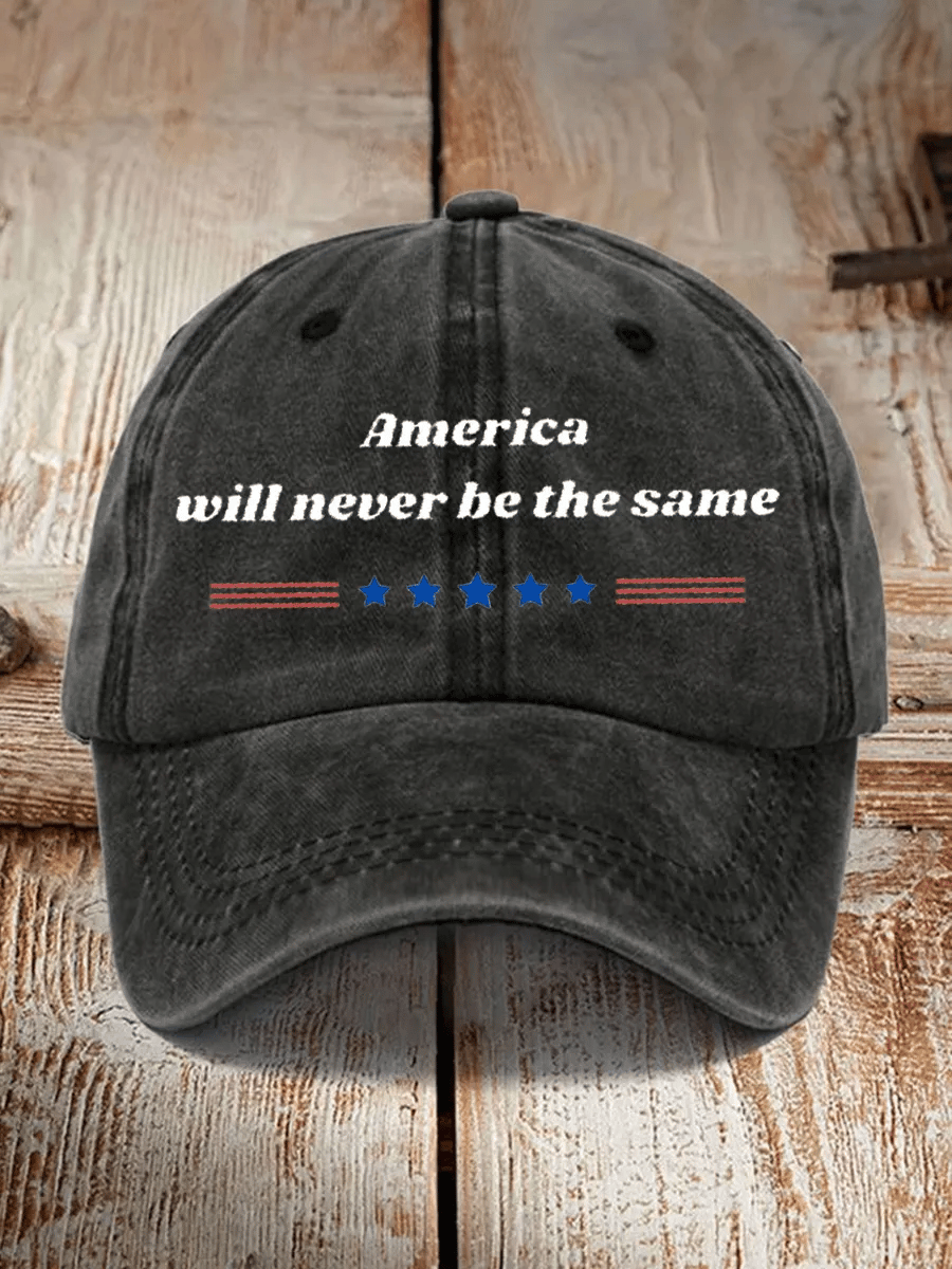 Retro America Will Never Be The Same Print Baseball Cap