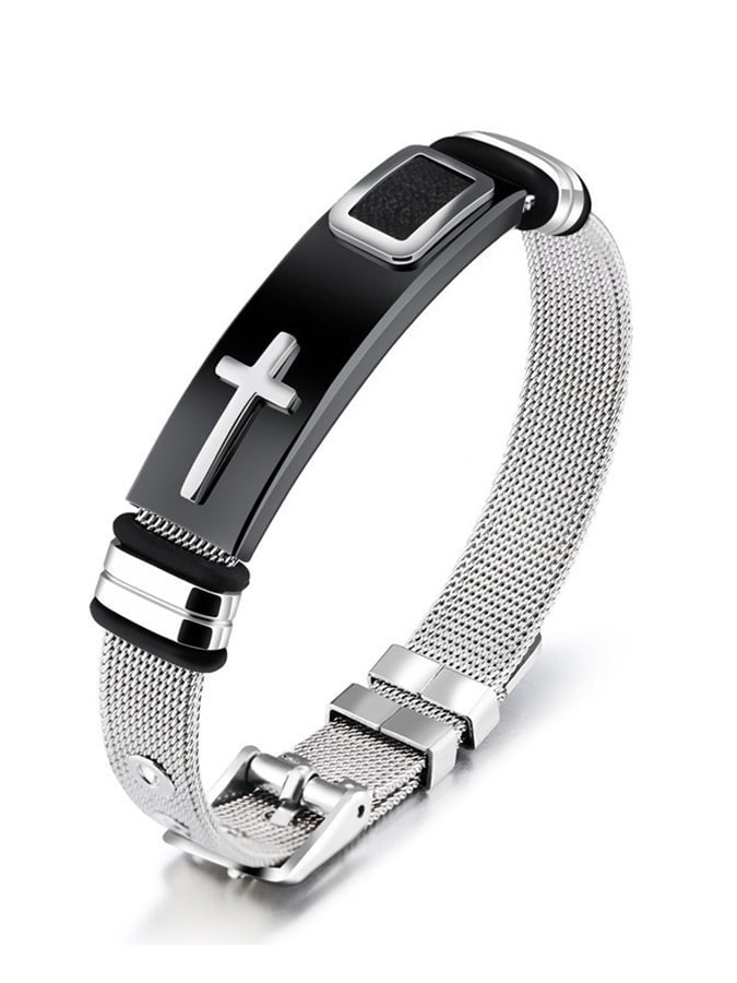 (Unisex) Religious Cross Adjustable Bracelet Popular Fashion Couple Bracelet Jewelry
