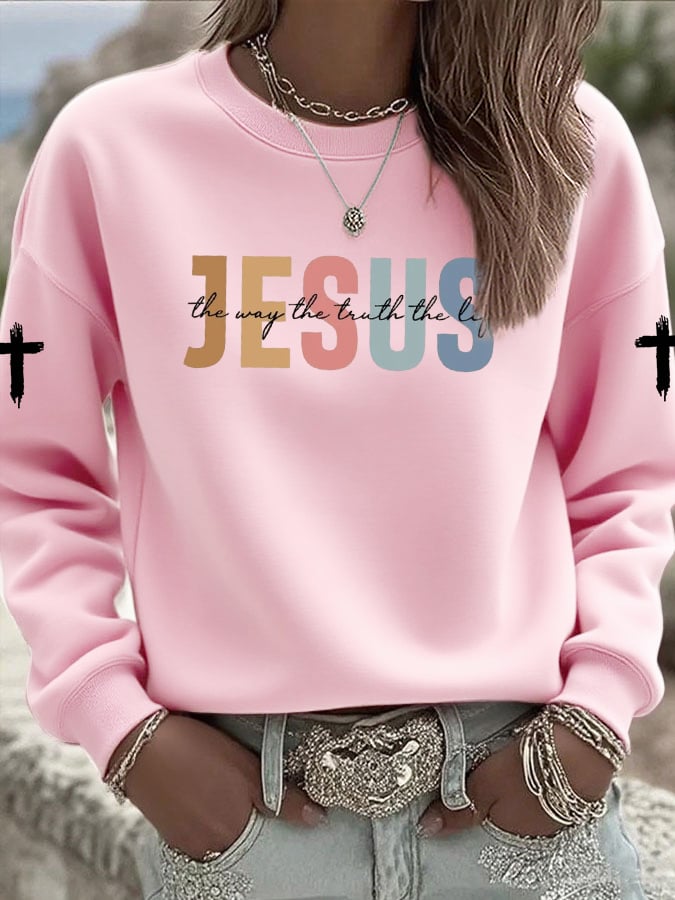 Women's Casual Jesus Truth Sweatshirt