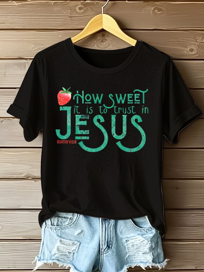 Women'S Casual Faith Short Sleeve T-Shirt