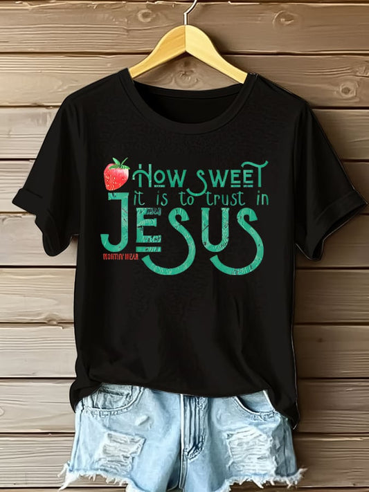 Women'S Casual Faith Short Sleeve T-Shirt