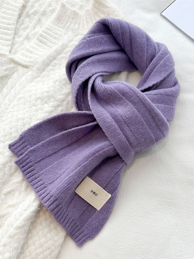 Autumn And Winter Warm Solid Color Scarf