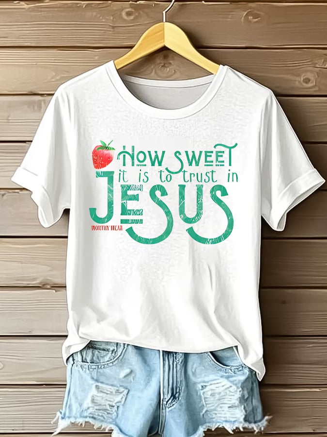 Women'S Casual Faith Short Sleeve T-Shirt