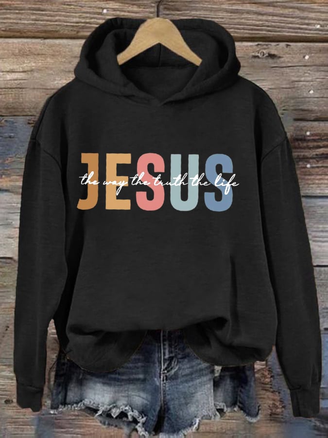 omen's Casual Jesus Truth Hoodie