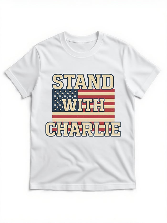 Stand With Charlie Kirk Shirt, Free Speech Support Tee, Vintage College Political Shirt, Conservative Statement Sweatshirt, America Freedom