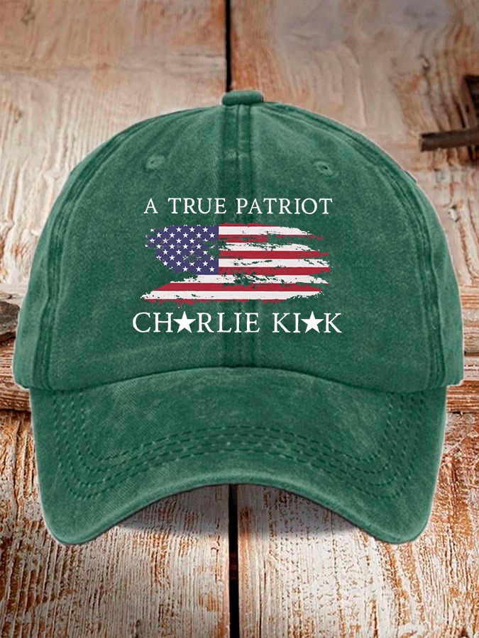 Unisex Freedom American Flag Print Baseball Cap