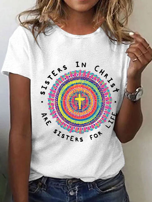 Women's Christian Faith Graphic Short Sleeve T-Shirt