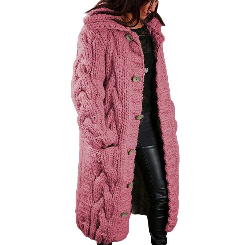 🔥FREE SHIPPING ONLY TODAY🔥2025 Knitted Thick-Line Jumper Coat