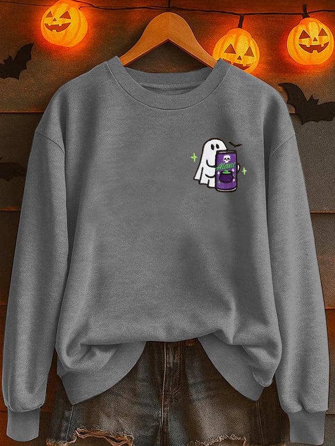 Women's Halloween Ghost Casual Sweatshirt