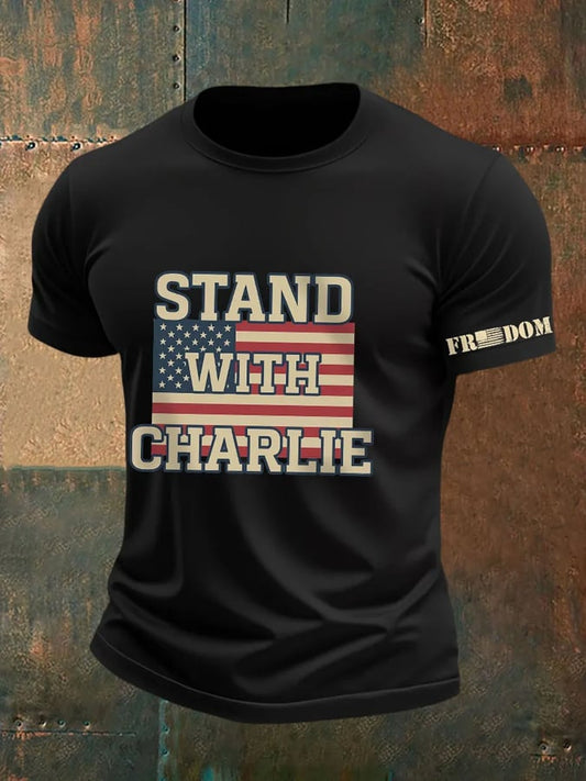 Men's Pray For Truth Pray For America Print short-sleeved T-shirt